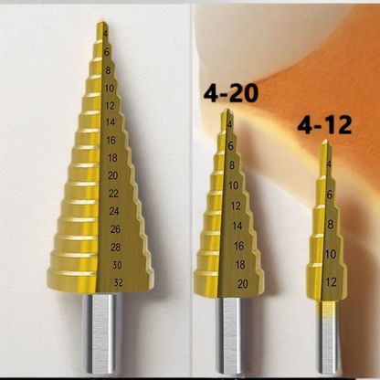 Drill Any Size Hole in Seconds – Titanium Step Bit Set