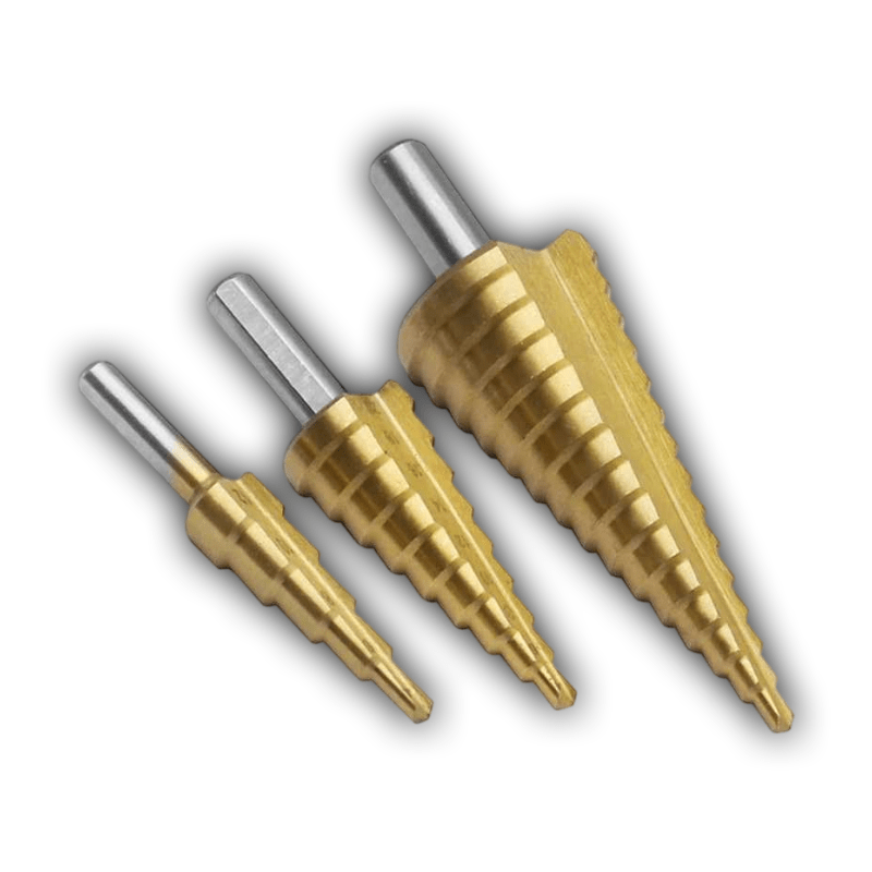 Drill Any Size Hole in Seconds – Titanium Step Bit Set